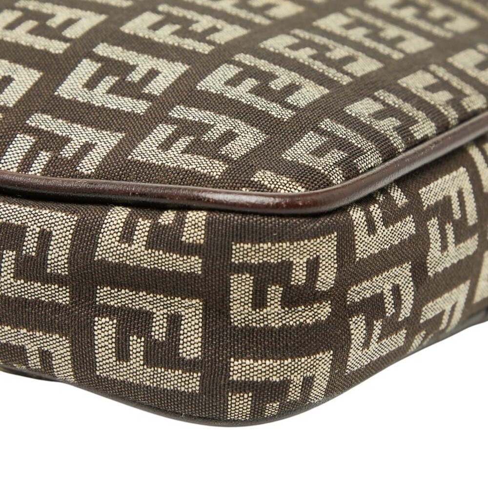 FENDI Brown Leather Shoulder Bag - Picture 7 of 12